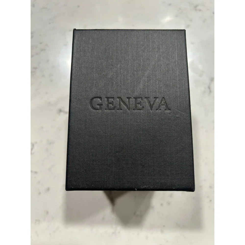 Geneva Retro Men's Stainless Steel Mesh Band Round Dress Watch Silver Gold NEW